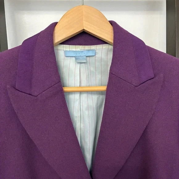 Vintage Baia wool blend Purple Women's Blazer. Size 10. Gorgeous piece! - Picture 4 of 13